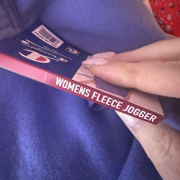 Champions ladies fleece jogger stone crush blue XL sweatpants sweats - Picture 3 of 7